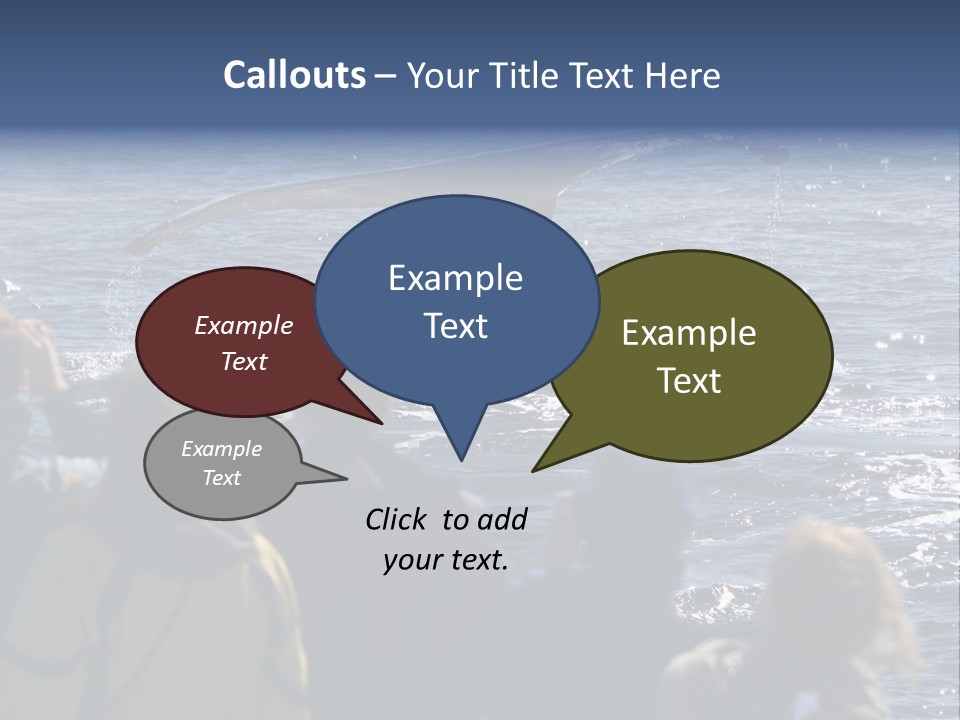 People On A Whale Watching Trip PowerPoint Template