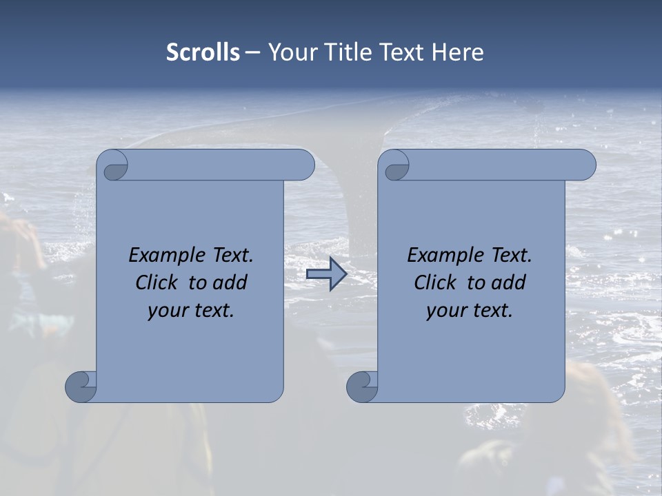 People On A Whale Watching Trip PowerPoint Template