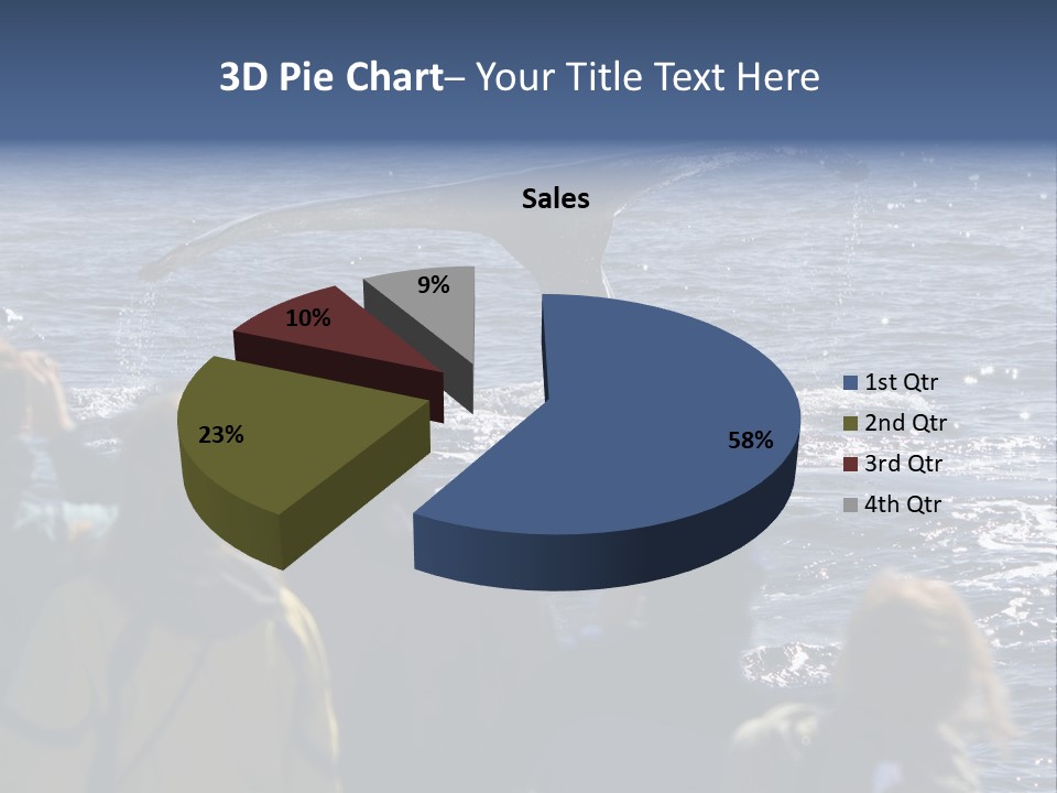 People On A Whale Watching Trip PowerPoint Template