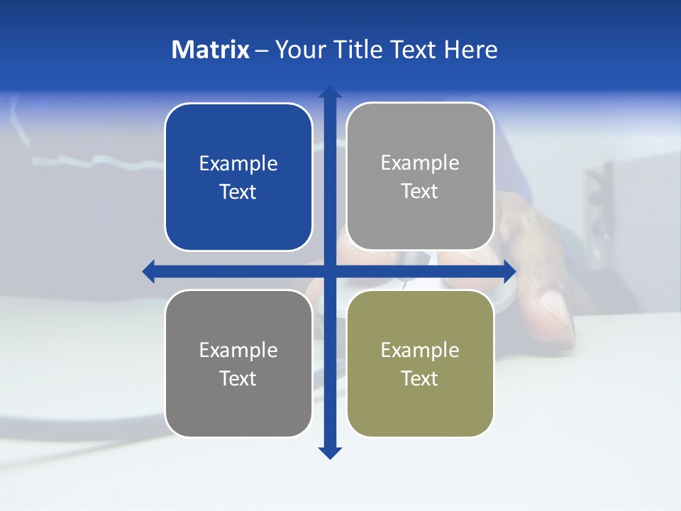 Close Up Photo Of A African American Workers' Hand On A Computer Mouse While Sitting At His Desk PowerPoint Template