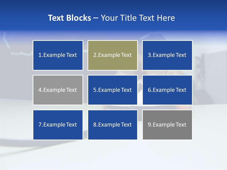 Close Up Photo Of A African American Workers' Hand On A Computer Mouse While Sitting At His Desk PowerPoint Template