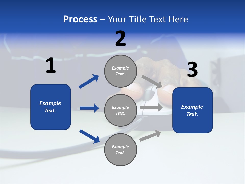 Close Up Photo Of A African American Workers' Hand On A Computer Mouse While Sitting At His Desk PowerPoint Template