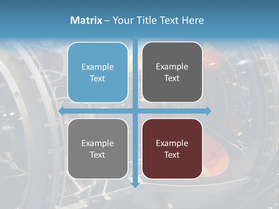A Aircraft Jet Engine Detail PowerPoint Template