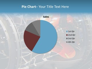 A Aircraft Jet Engine Detail PowerPoint Template