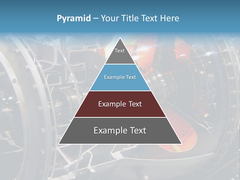 A Aircraft Jet Engine Detail PowerPoint Template