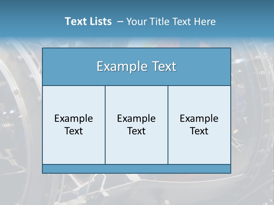 A Aircraft Jet Engine Detail PowerPoint Template