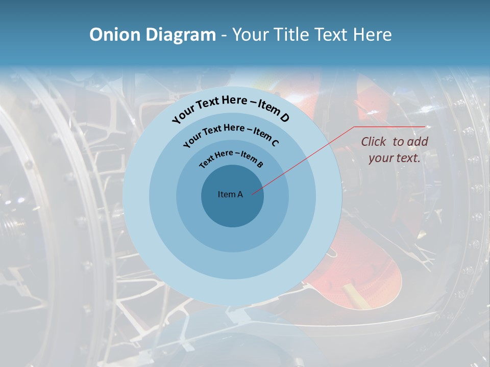 A Aircraft Jet Engine Detail PowerPoint Template