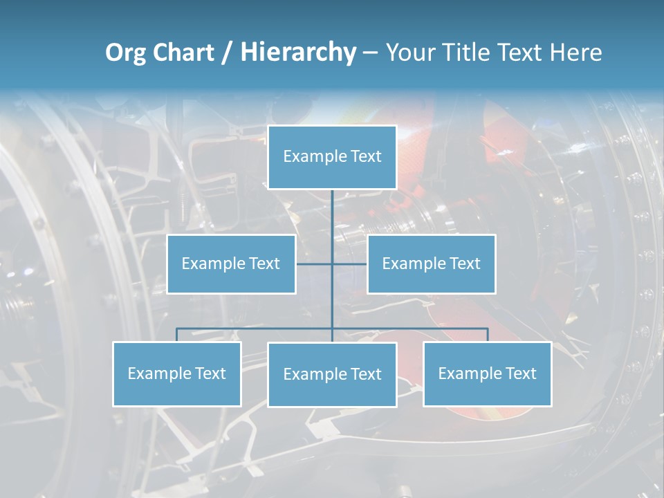 A Aircraft Jet Engine Detail PowerPoint Template