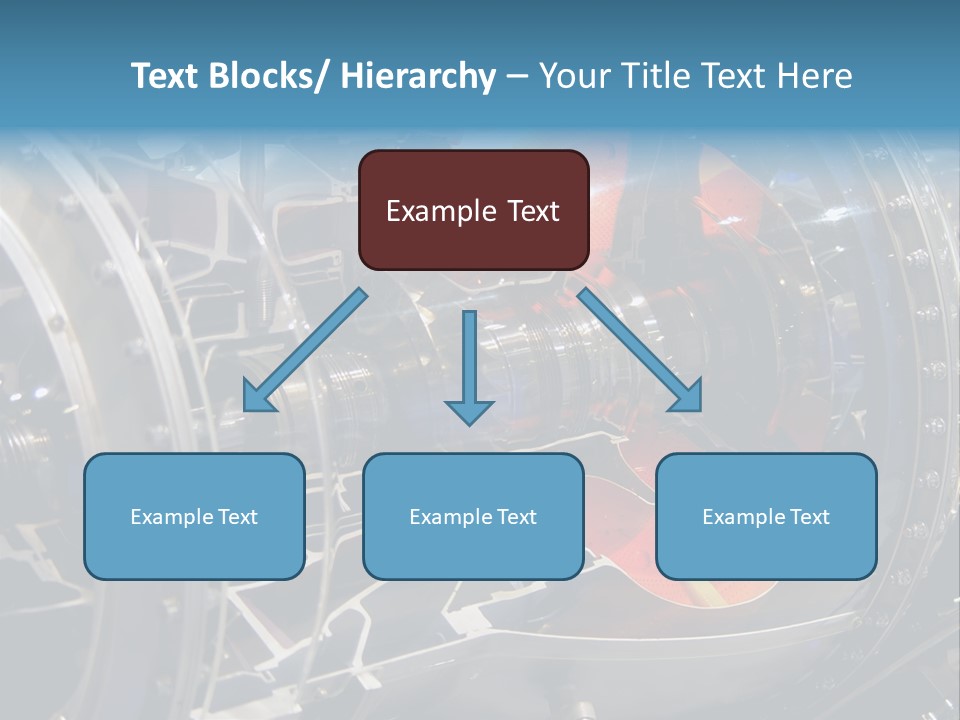 A Aircraft Jet Engine Detail PowerPoint Template