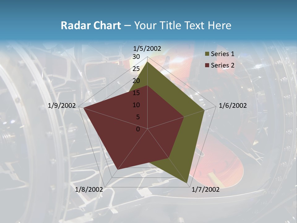 A Aircraft Jet Engine Detail PowerPoint Template