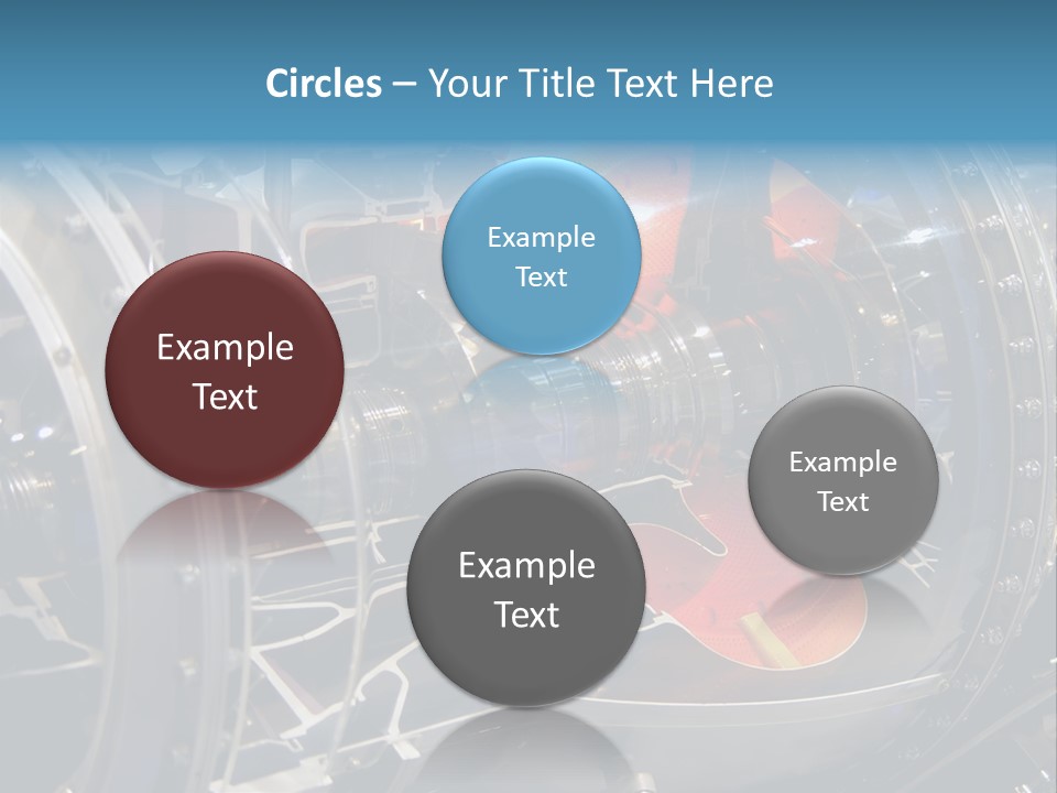 A Aircraft Jet Engine Detail PowerPoint Template