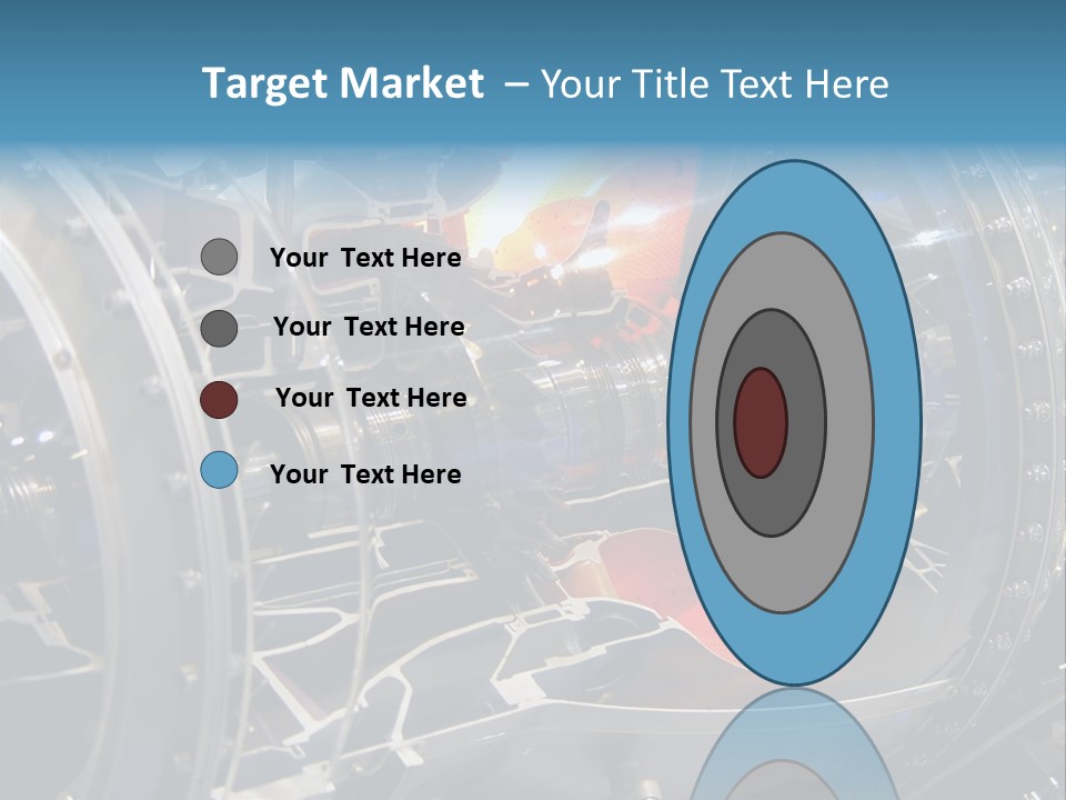 A Aircraft Jet Engine Detail PowerPoint Template