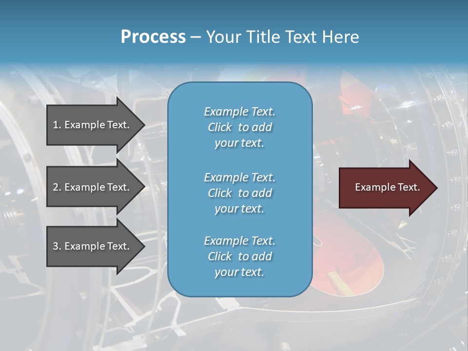 A Aircraft Jet Engine Detail PowerPoint Template