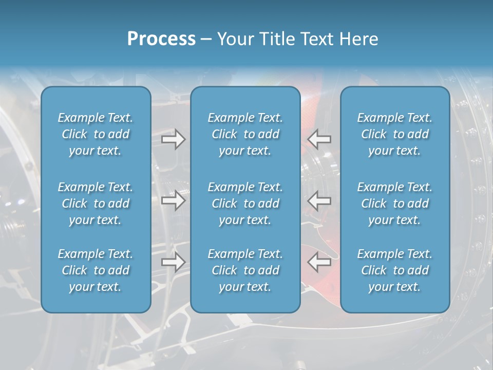 A Aircraft Jet Engine Detail PowerPoint Template