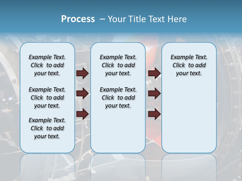 A Aircraft Jet Engine Detail PowerPoint Template