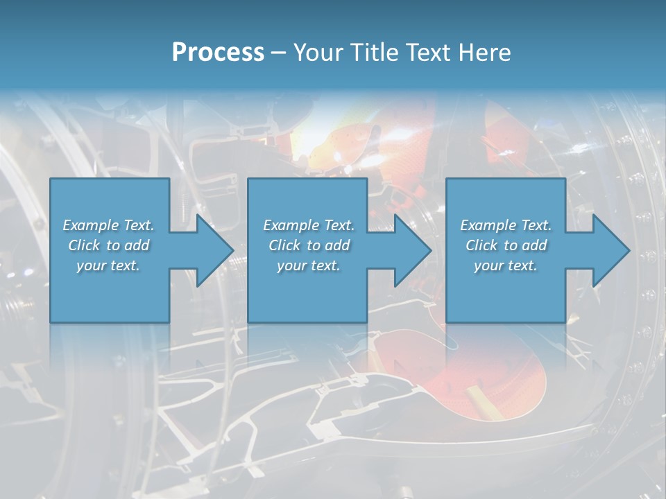 A Aircraft Jet Engine Detail PowerPoint Template