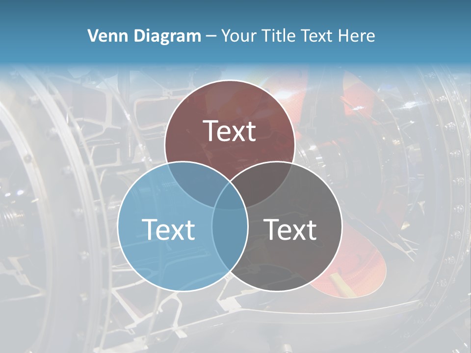 A Aircraft Jet Engine Detail PowerPoint Template