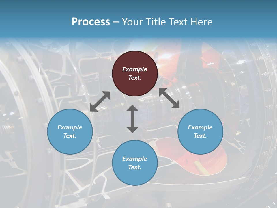 A Aircraft Jet Engine Detail PowerPoint Template