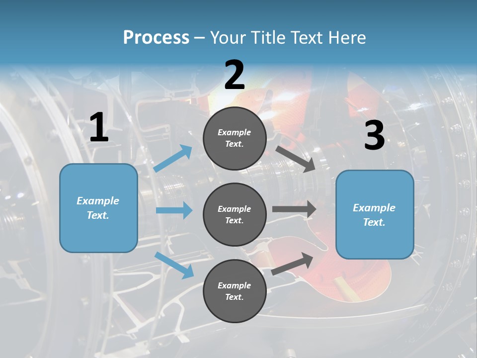 A Aircraft Jet Engine Detail PowerPoint Template