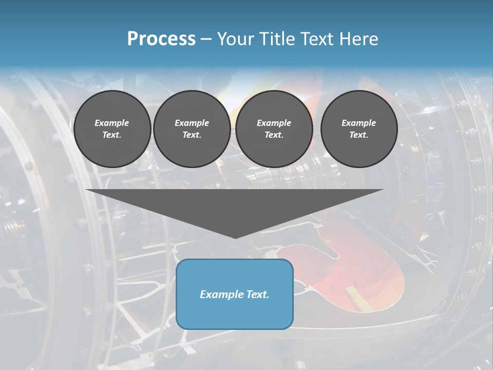 A Aircraft Jet Engine Detail PowerPoint Template