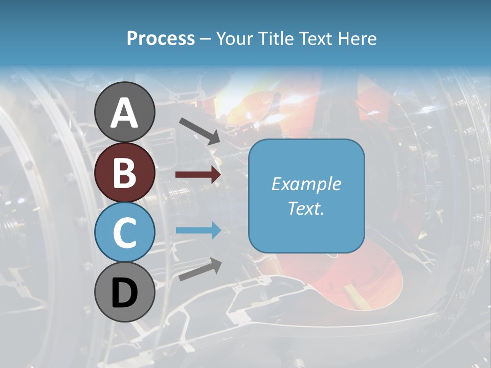 A Aircraft Jet Engine Detail PowerPoint Template