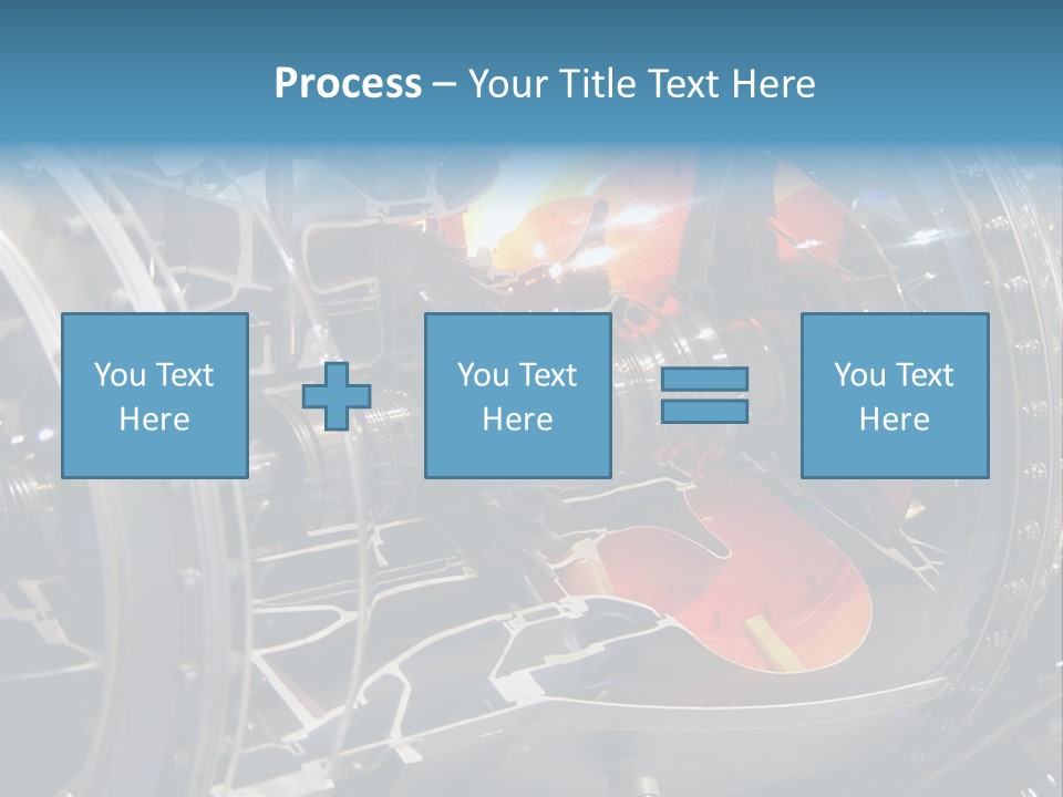 A Aircraft Jet Engine Detail PowerPoint Template