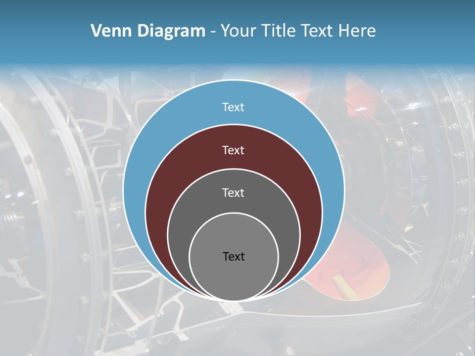 A Aircraft Jet Engine Detail PowerPoint Template