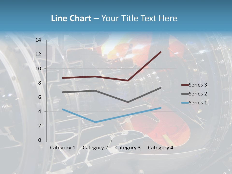 A Aircraft Jet Engine Detail PowerPoint Template