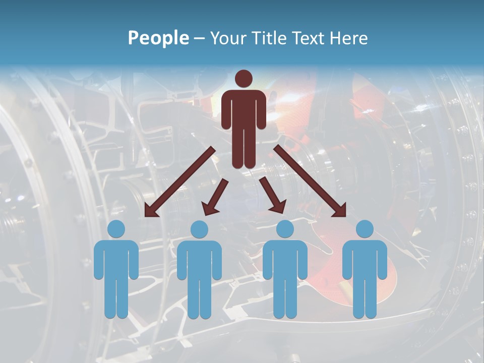 A Aircraft Jet Engine Detail PowerPoint Template