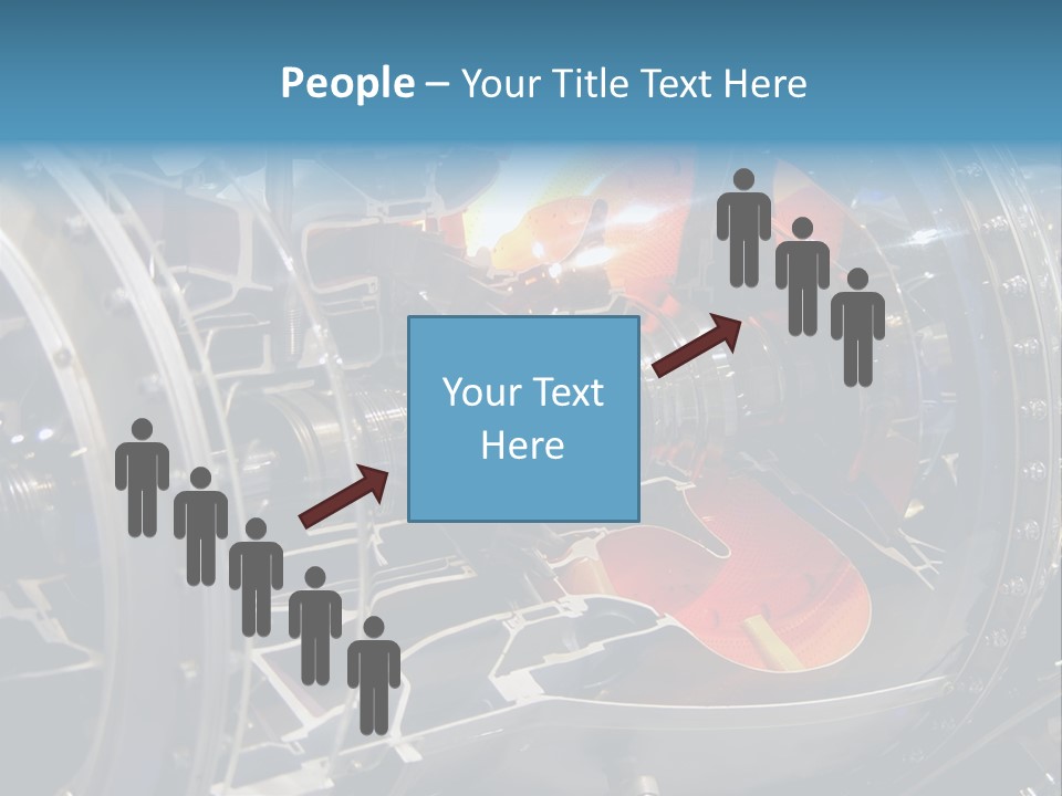 A Aircraft Jet Engine Detail PowerPoint Template
