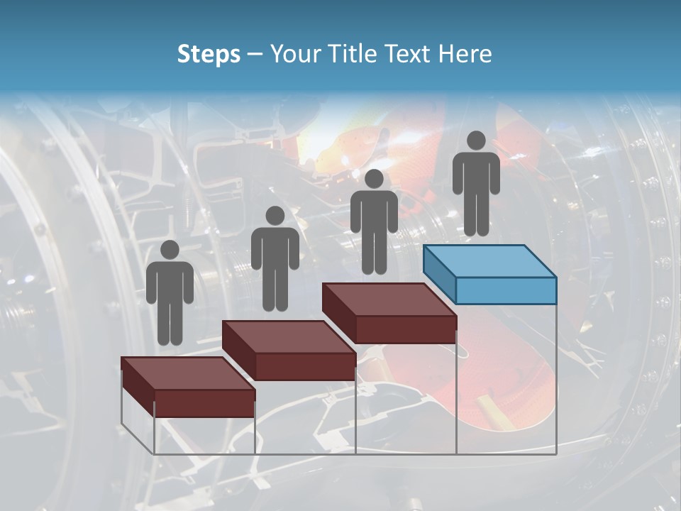 A Aircraft Jet Engine Detail PowerPoint Template
