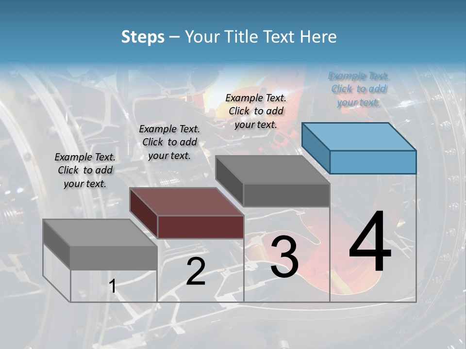 A Aircraft Jet Engine Detail PowerPoint Template