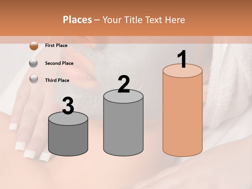 Girl With Facial Mask (Eyes Are Closed) PowerPoint Template