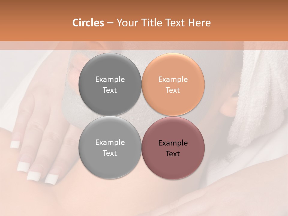 Girl With Facial Mask (Eyes Are Closed) PowerPoint Template