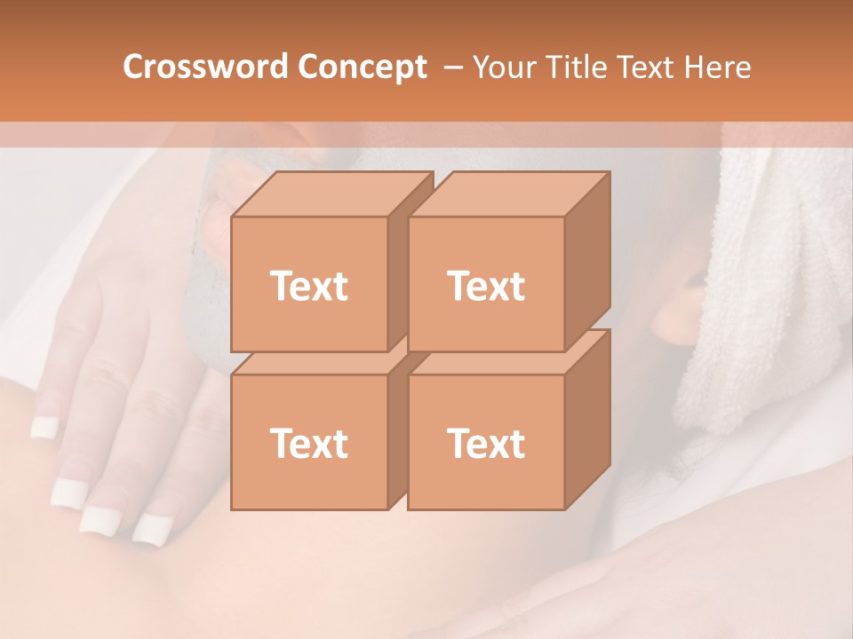 Girl With Facial Mask (Eyes Are Closed) PowerPoint Template