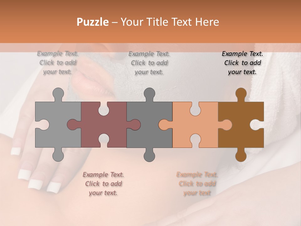 Girl With Facial Mask (Eyes Are Closed) PowerPoint Template