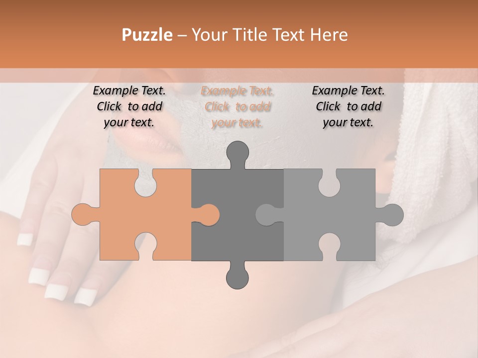 Girl With Facial Mask (Eyes Are Closed) PowerPoint Template