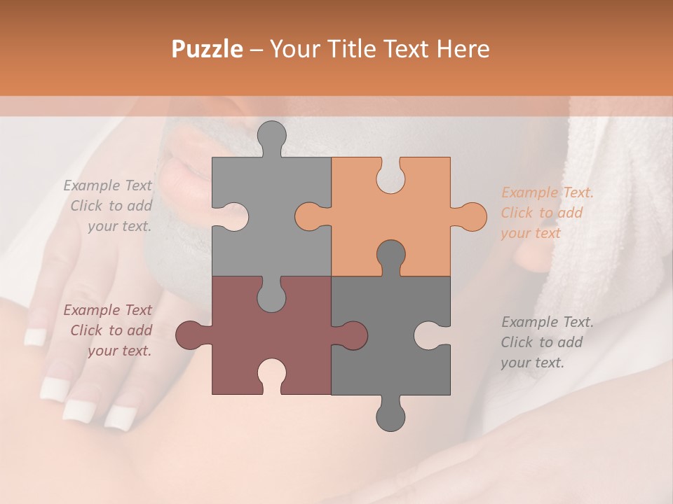 Girl With Facial Mask (Eyes Are Closed) PowerPoint Template