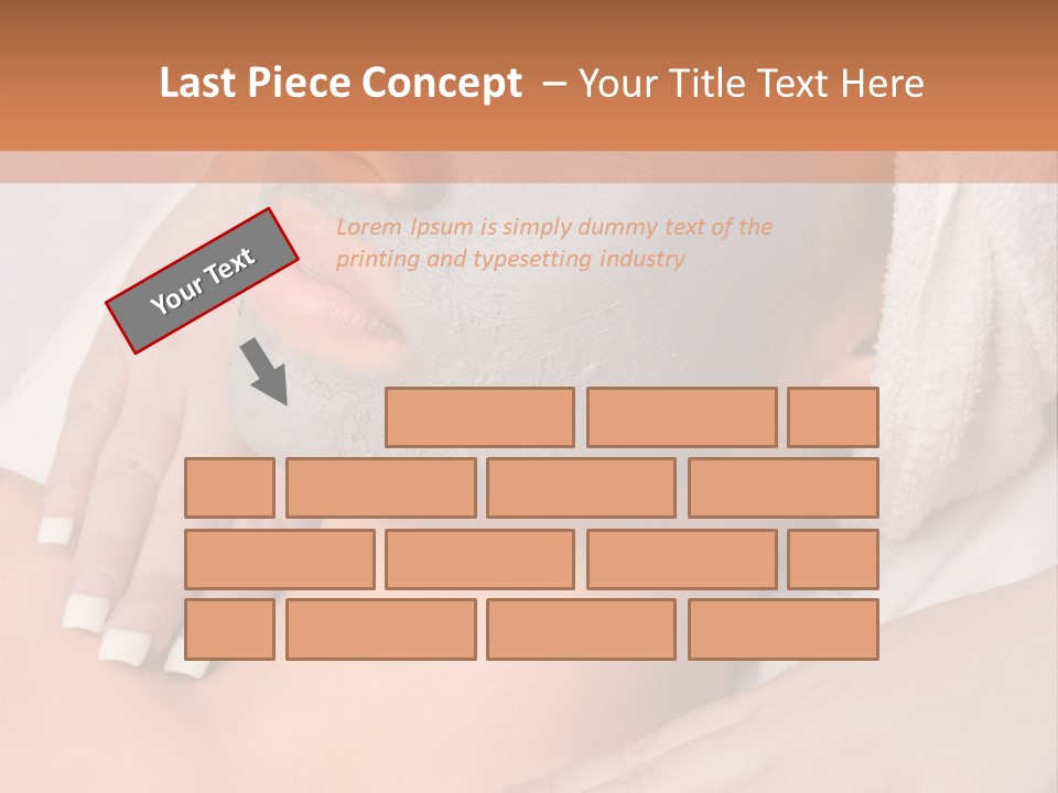 Girl With Facial Mask (Eyes Are Closed) PowerPoint Template