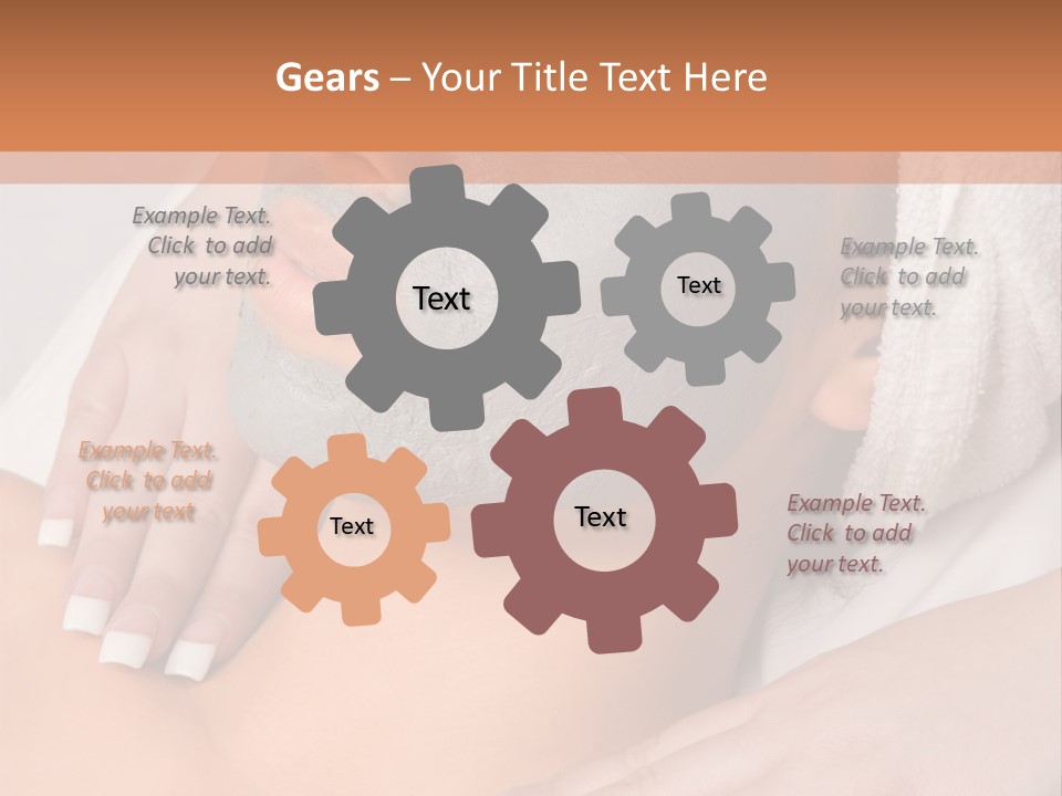 Girl With Facial Mask (Eyes Are Closed) PowerPoint Template