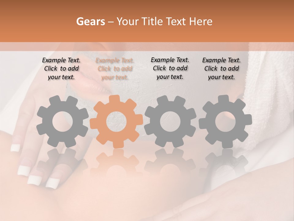 Girl With Facial Mask (Eyes Are Closed) PowerPoint Template