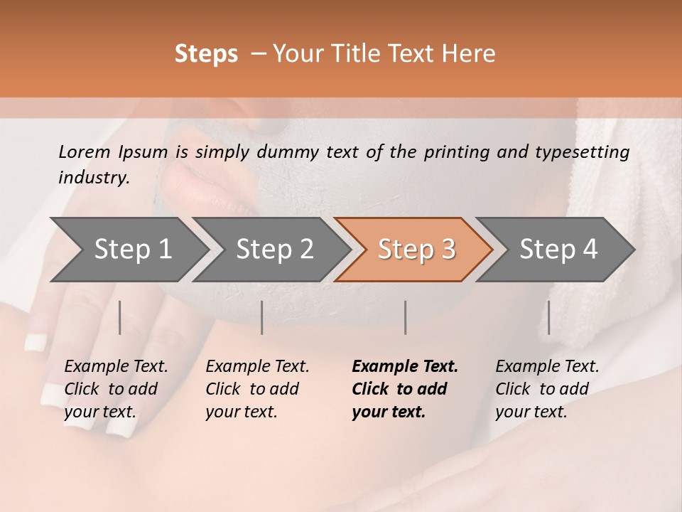 Girl With Facial Mask (Eyes Are Closed) PowerPoint Template