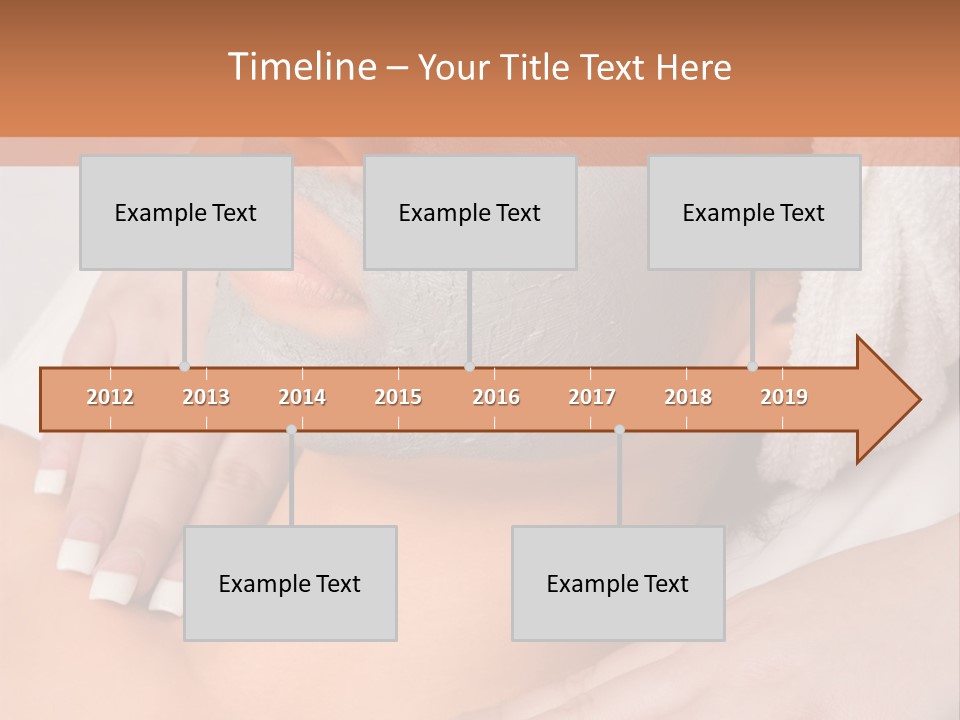 Girl With Facial Mask (Eyes Are Closed) PowerPoint Template