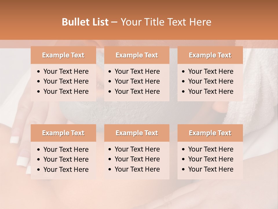 Girl With Facial Mask (Eyes Are Closed) PowerPoint Template