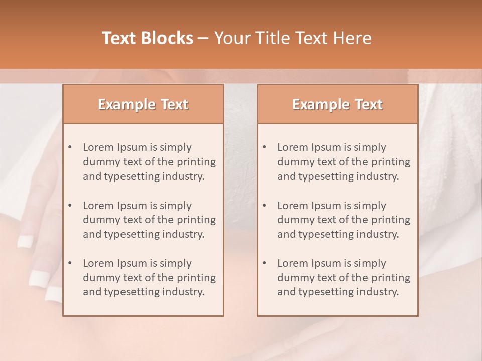Girl With Facial Mask (Eyes Are Closed) PowerPoint Template