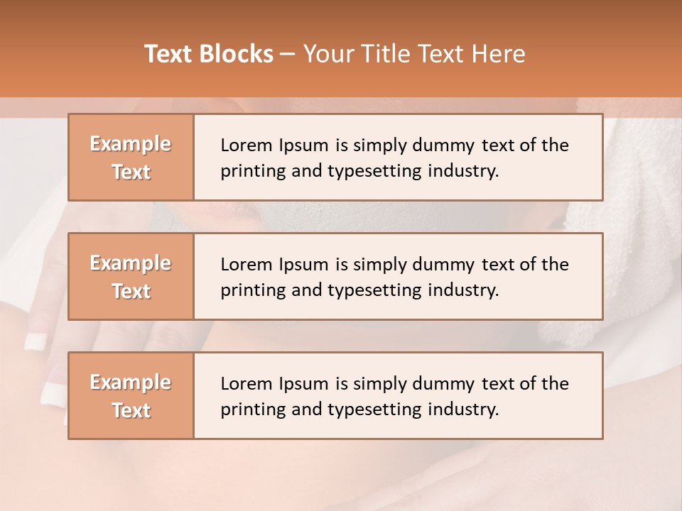 Girl With Facial Mask (Eyes Are Closed) PowerPoint Template