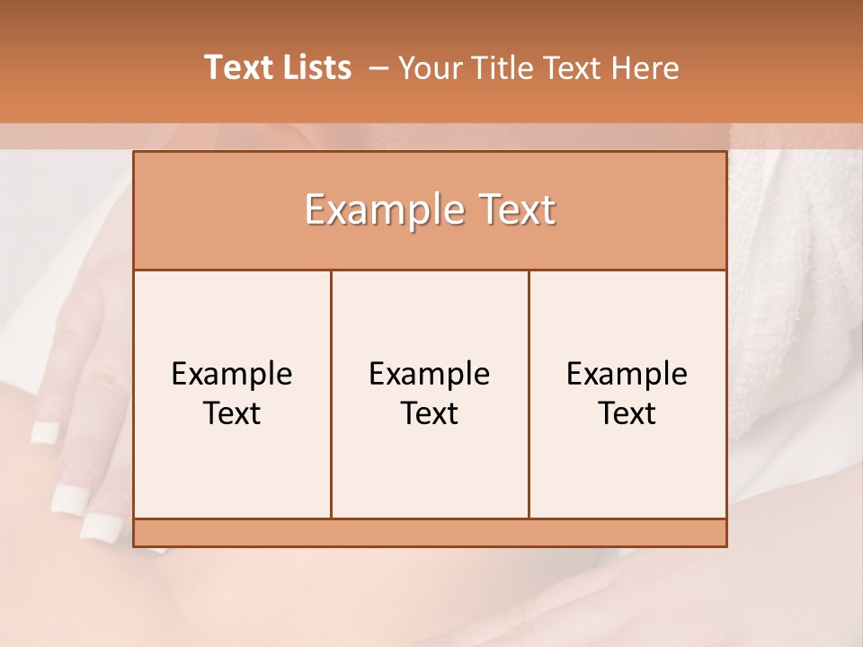 Girl With Facial Mask (Eyes Are Closed) PowerPoint Template