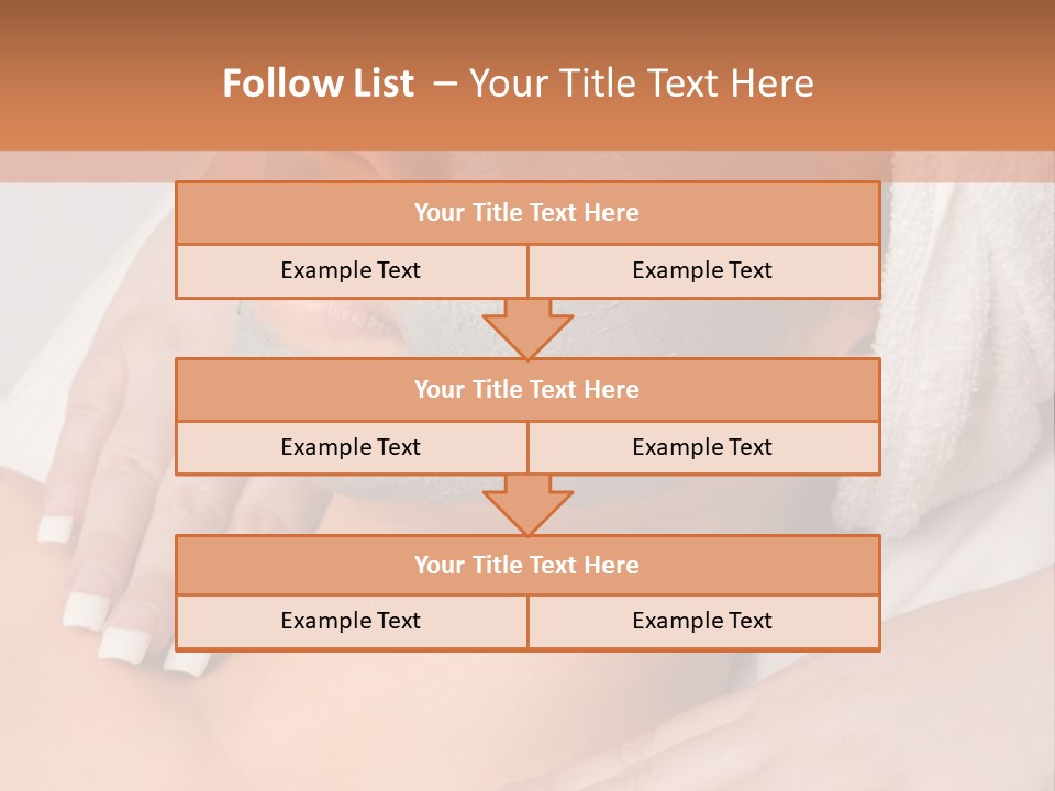 Girl With Facial Mask (Eyes Are Closed) PowerPoint Template