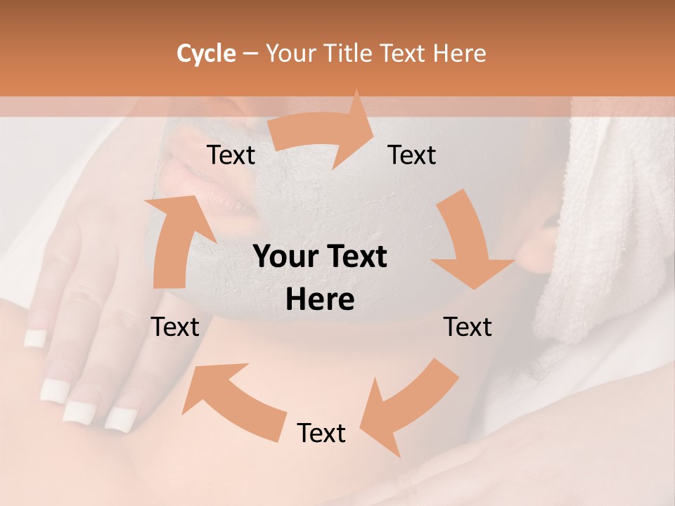 Girl With Facial Mask (Eyes Are Closed) PowerPoint Template