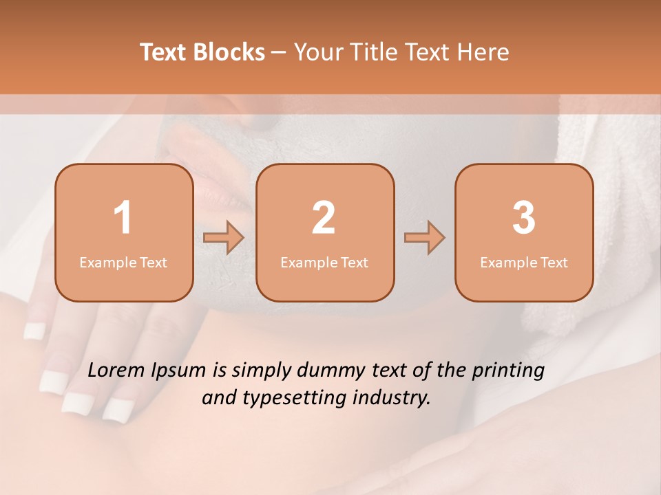 Girl With Facial Mask (Eyes Are Closed) PowerPoint Template